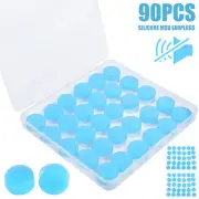 90Pcs Silicone Ear Plugs Moldable Silicone Earplugs Reusable Noise Reduction ☃