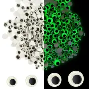 1000Pcs Glowing In The Dark Googly Wiggle Eyes for DIY Craft Halloween Christmas