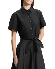 Theory Tie Front Blouse