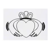 'Claddagh Ring' Temporary Tattoos / Transfers (TO00016482)