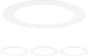 uxcell 4-Pack Goof Rings for 5 Inch Recessed Lights, 5.3" ID 7.3" OD Durable Steel Trim Ring Flush Mount Matte White Can Light Trim Ring Cover for Ceiling Can Downlights