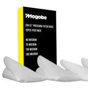 2x4.5 Inches Nylon Pressing Filter Bags, 12pcs Per Pack on 40, 75, 119, 150 M...