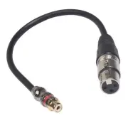 3.5mm/RCA to XLR Cable Stereo Audio Connecting Wire Black