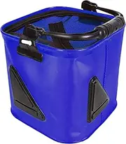 Minnow Buckets,Foldable Fish Bucket with Wider Handle - Multi-Functional Fish Storage Tackle Boxes for Transport Kayaks Camping Car Shack Swamp