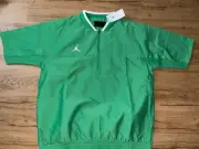 JORDAN MENS COACHES SHORT SLEEVE HOT JACKET 1/4 ZIP KELLY GREEN SIZE MEDIUM