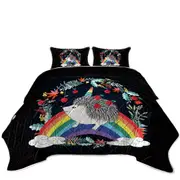 Rainbow Hedgehog Coverlet