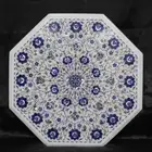 30" marble Table Top lapis lazuli floral Inlay pietra dura Work marble art