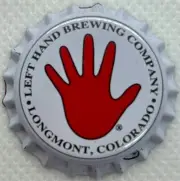 USA Plastic Lined Beer Crown Bottle Cap: Left Hand Brewing (R Logo)