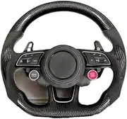 Compatible With Audi A3 A4L A5 A6L A7 Q2 Q3 Q5 S4 S5 S7 Refitting The R8 Perforated Steering Wheel Flat Bottom Steering Wheel Assembly(A)