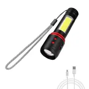 USB Rechargeable LED Flashlight Outdoor 18650 Flashlight