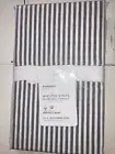 *NEW Pottery Barn Wheaton Stripe GRAY Pillowcases STANDARD SET OF 2 ORGANIC