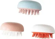 Ipetboom 3Pcs Scalp Massager Shampoo Brush Handheld Shower Scrubber for All Hair Cleaning Tool for Adults Pets Soft Bristle Design