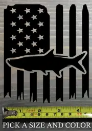Tarpon Sticker Decal Fly Fishing USA Flag AFTCO Pelagic Orvis Abel Marlin Sage