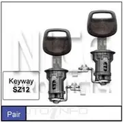 Nice Door Lock Barrel - Pair, NDL144T