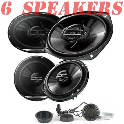 Pioneer Car-Truck Door Speakers 400 Watt 3-Way 6x9" & 300 Watt 6.5" +TS-T110