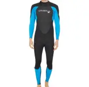 O'NEILL Men's 3/2 EPIC Back-Zip Wetsuit - Blk/BrtBlu/Blk - Medium - NWT