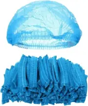 100 Disposable Caps Hair Net Food Catering Kitchen Mob Non Woven workwear Hat