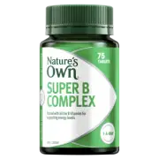 Nature's Own Super B Complex 75 Tablets B Vitamins for Energy Levels Natures