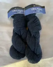 Berroco Ultra Alpaca Light Yarn Navy # 4288 Lot 7B1167 2 Skeins NWT