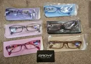Reading Glasses 6 Pack Blue Light Filter +1.50 New GROYE Milan