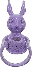 CAXUSD Stackable Rabbit Ring Elegant Iron Decorative Finger Ring for Women's Easter Jewelry Set
