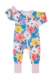 Bonds Baby Long Sleeve Zip Zippy Wondersuit Romper sizes 0000 000 00 2 Pink
