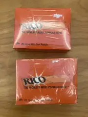 Rico Alto Sax Reeds - 2.5 - 2 Boxes of 25 Made In Sun Valley CA 1987