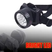Long Shot Bright LED Bulb Light Headlamp Flashlight Battery Adjustable Headlight