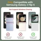 for Samsung Z-Flip 6 Case, Samsung Galaxy Z Flip6 Case with Slide Camera Cover,