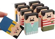 20 Packs Random Creative Eraser, Quirky and Fun Looking Stationery, Bald Old Man Cute Eraser Set (20 Packs)