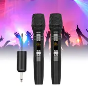 Biner W55I Wireless 2 Microphone UHF Dual Cordless Metal Dynamic Receiver