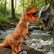 Inflatable T-Rex Costume Waterproof Reusable Adult Kid Cosplay Halloween Party
