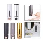Liquid Soap Dispenser Refillable Stylish Wall Mounted Shampoos Container Manual