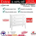 Artiss Chest of Drawers Storage Cabinet Bedside Dresser Tallboy Table White New