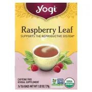 Yogi Tea, Raspberry Leaf, Caffeine Free, 16 Tea Bags, 1.02 oz (29 g)