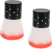 ADOCARN Professional Nail Art Dust Brush Soft Bristle Brush for Dip Powder Recycling for Nail Salons Random Color