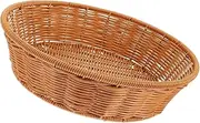 Snack Bread Basket Rattan Bread Basket with Lid Rattan Bread Baskets Rattan Basket Wicker Baskets Produce Fruit Basket Fruit Bowls Outdoor Woven Basket Light Brown -usable