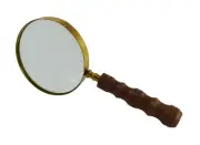 Christmas Gift Magnifying Glass with Wood Handle Magnifier for Reading Book News