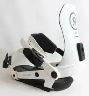 Ride A-10 Snowboard Bindings Medium (Mens US Size 6-10) White New 2024 A10