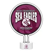 NRL Neon Light - Manly Sea Eagles - 30 x 21.5 x 8.5cm - Team Logo