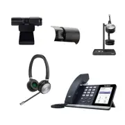 Yealink MP54 MS Teams IP Corded Phone Bundle with WH62 Dual Headset, Pack of 2