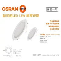 在飛比找momo購物網優惠-【Osram 歐司朗】晶享 LED薄型 崁燈 4入一組(13