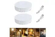 2X Two in One Dual Color LED Induction Light Closet Lights Motion Sensor Cabinet Light Cool White and Warm White