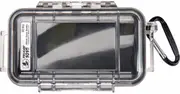 Pelican 1015 Micro Clear Case - Black with Black Liner