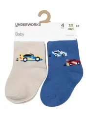 Underworks Infant Socks 4 Pack