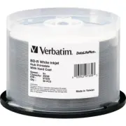 Verbatim BD-R 25GB 16X DataLifePlus White Inkjet Printable, Hub Printable - 50pk