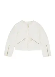 Moncler Kids Quilted Shell Jacket (8-10 Years) - White 10 years