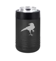 Can Bottle Cooler Insulated Drink Holder Crow Raven Blackbird