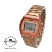 Casio Youth Vintage Digital Rose Gold Ion Plated S.Steel Band Watch B640WCG-5