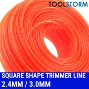 Square Shape 2.4/3.0mm Trimmer line Whipper Snipper Cord For Grass Trimmer